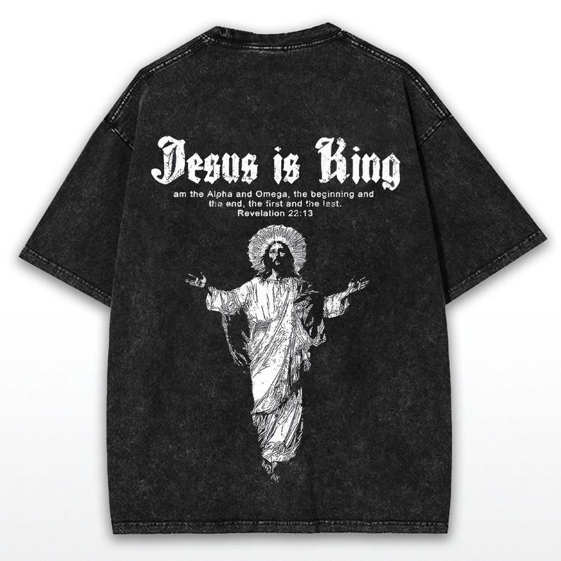 Jesus Is King Vintage Washed Unisex T-Shirt ✝️