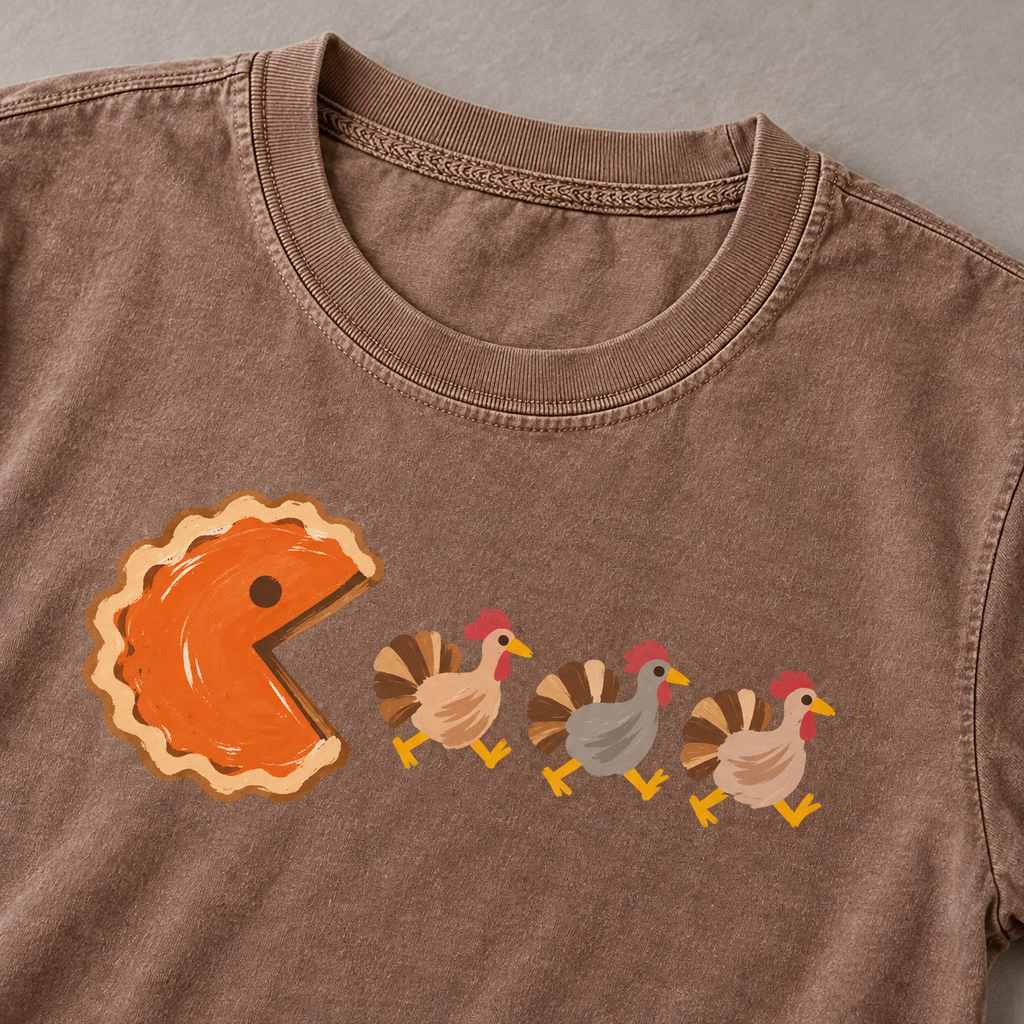 Espresso cotton T-shirt crewneck detail