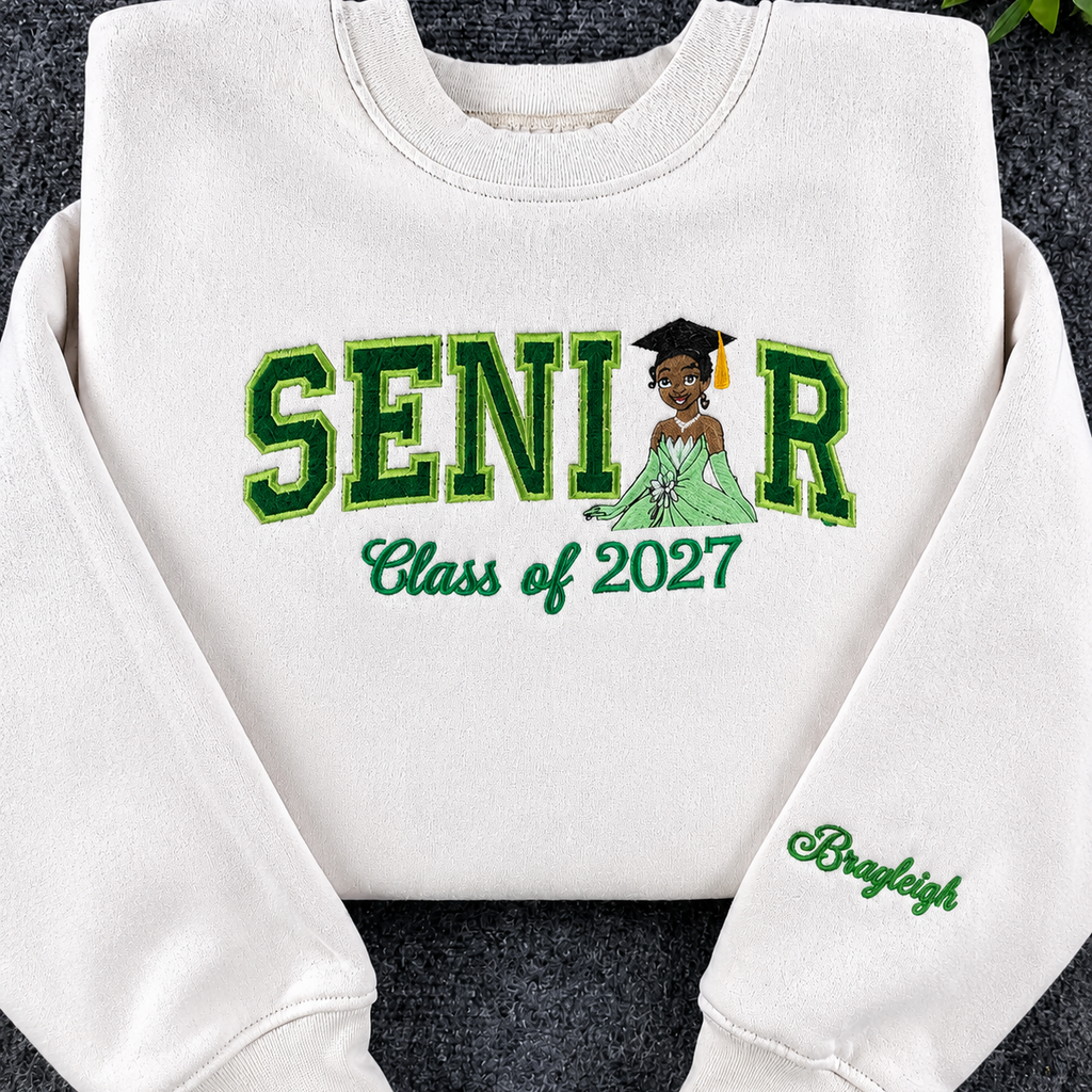 Custom Senior 2027 Graduation Embroidered Sweatshirt