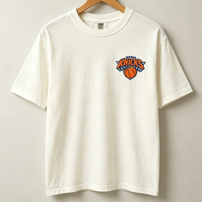 New York Basketball Champions Embroidered  T-Shirt