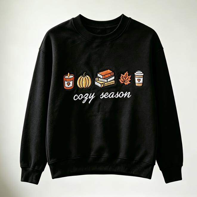 Cozy Season Embroidered Sweatshirt