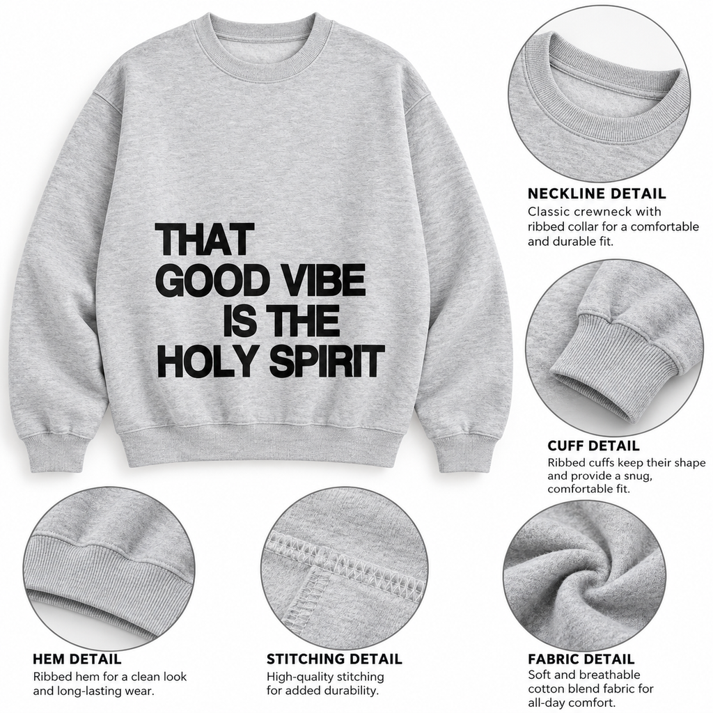 GOOD VIBE Christian Pullover Sweatshirt