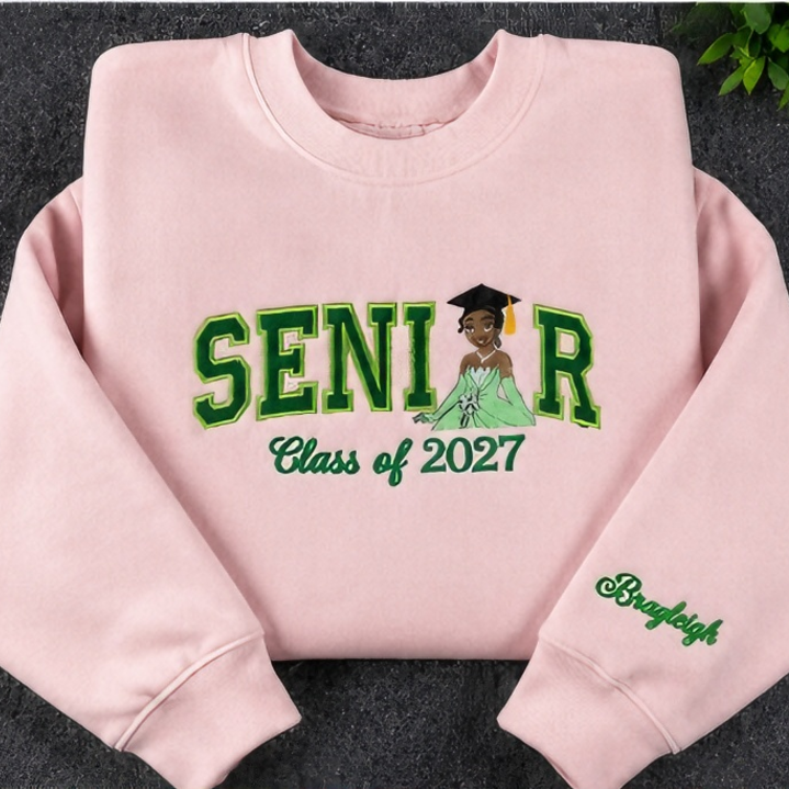 Custom Senior 2027 Graduation Embroidered Sweatshirt