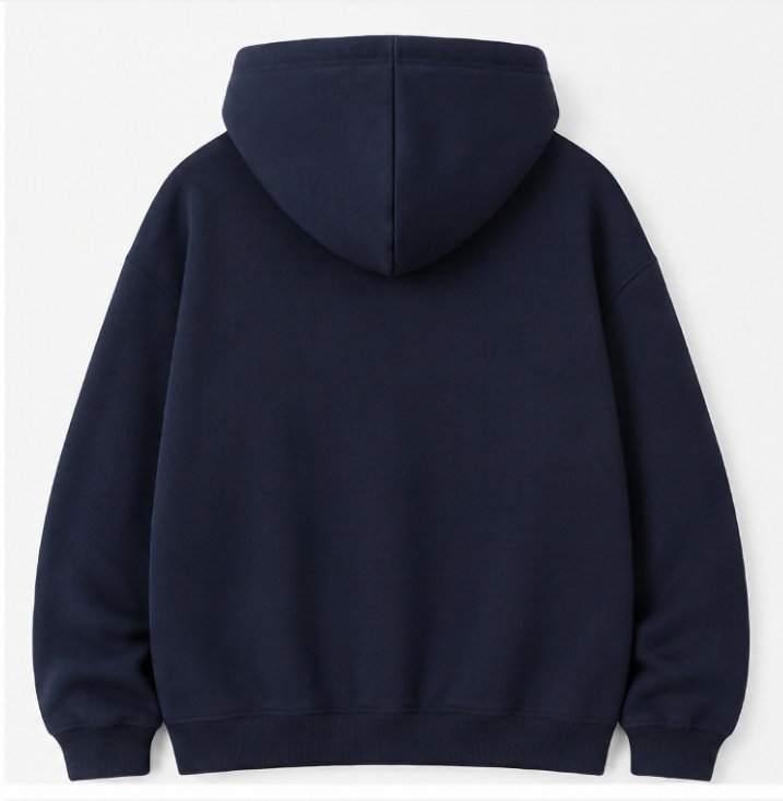 Minimalist Floral Embroidery Hoodie
