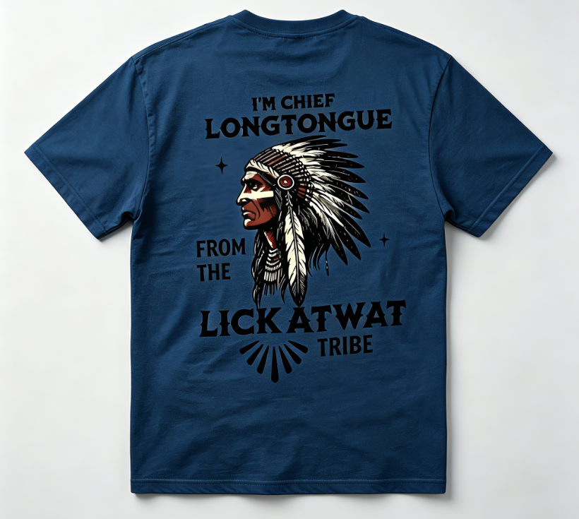 Vintage Chief Longtongue Graphic T-Shirt – Bold Western-Inspired Unisex Tee