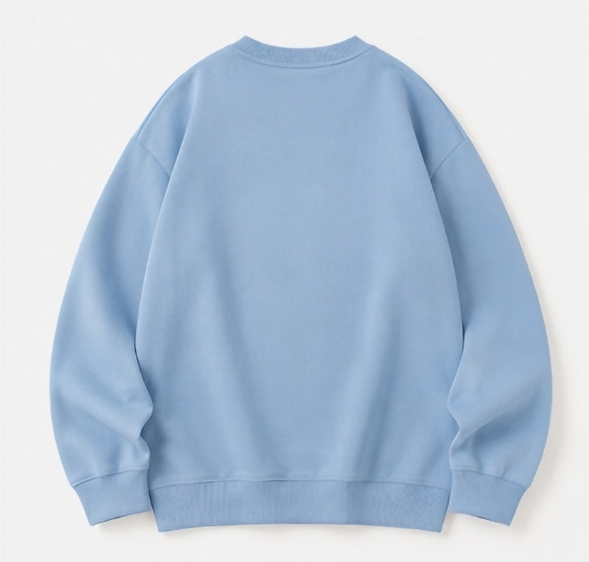 Yier Bubu Cute Bear Embroidered Sweatshirt – Kawaii Couple Bear Hug Crewneck Pullover
