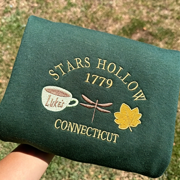Stars Hollow 1779 Embroidered Sweatshirt