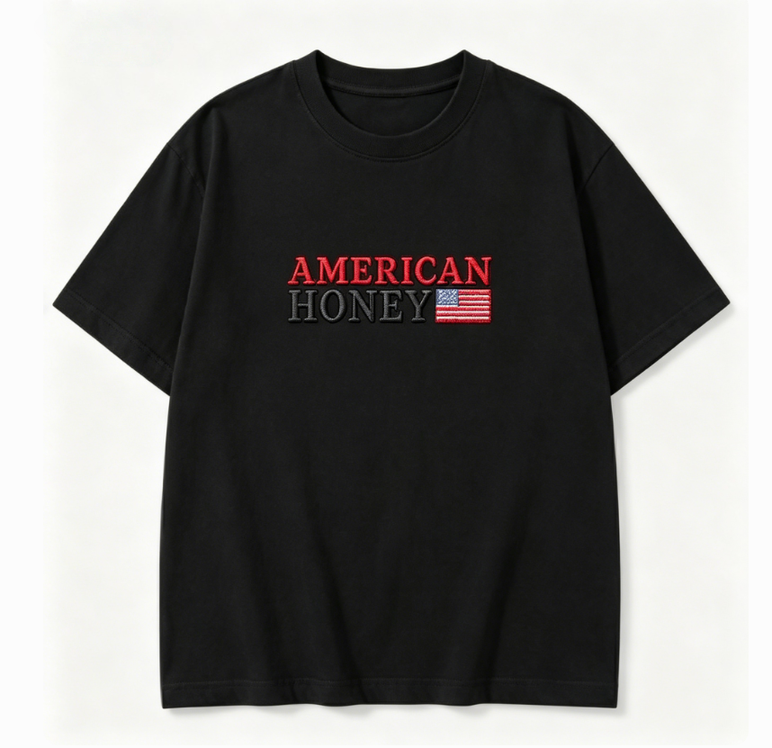 American Honey Embroidered Vintage Tee