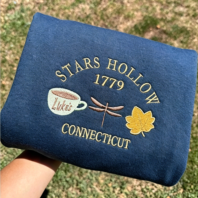 Stars Hollow 1779 Embroidered Sweatshirt