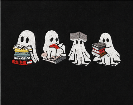 Ghost Book Club Embroidered Crewneck Sweatshirt