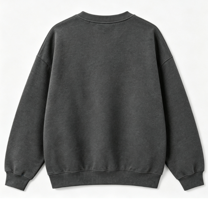 Halloween Cat Embroidered Crewneck Sweatshirt – Cozy Spooky Pullover