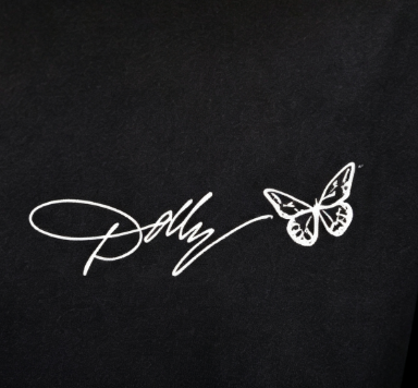 Dolly Tribute Graphic T-Shirt – “If You Want the Rainbow” Oversized Black Tee