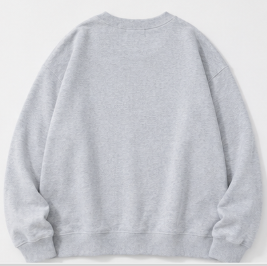 Treat Me Right Embroidered Sweatshirt – Minimalist Red Letter Graphic Crewneck Pullover