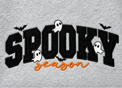 Spooky Season Embroidered Sweatshirt