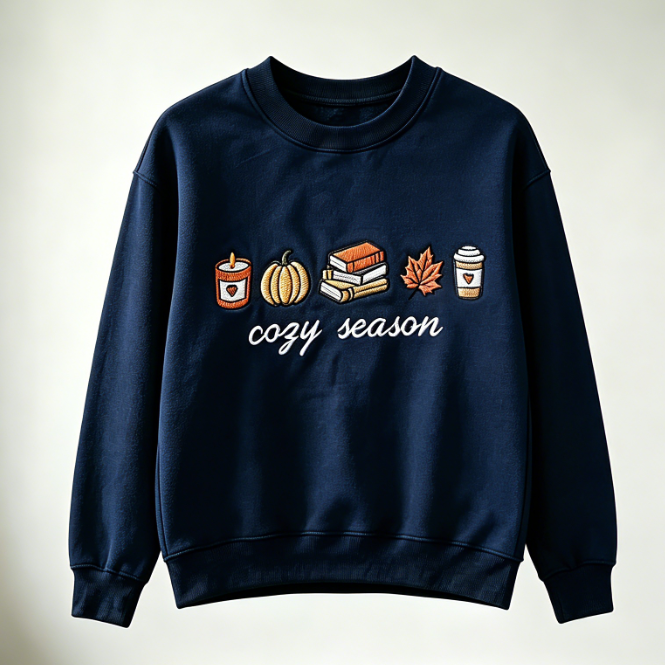 Cozy Season Embroidered Sweatshirt