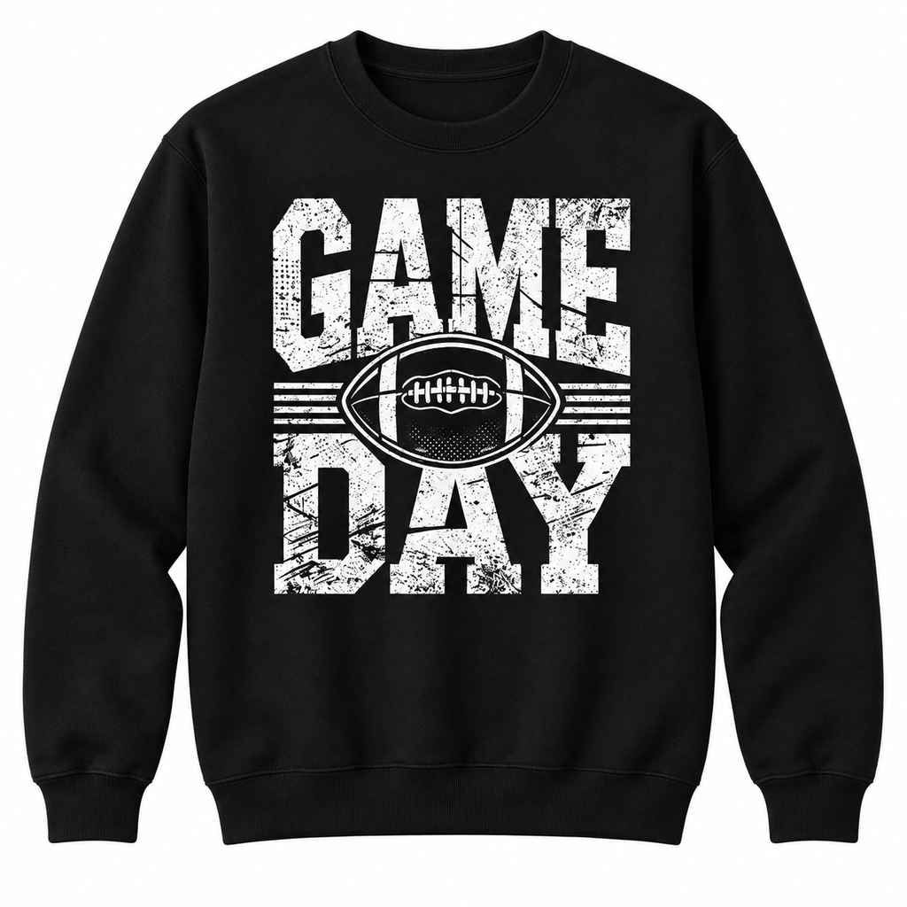 Retro Cotton Casual T-Shirt - Football Mom Everyday Apparel for Fall Sports Game Day