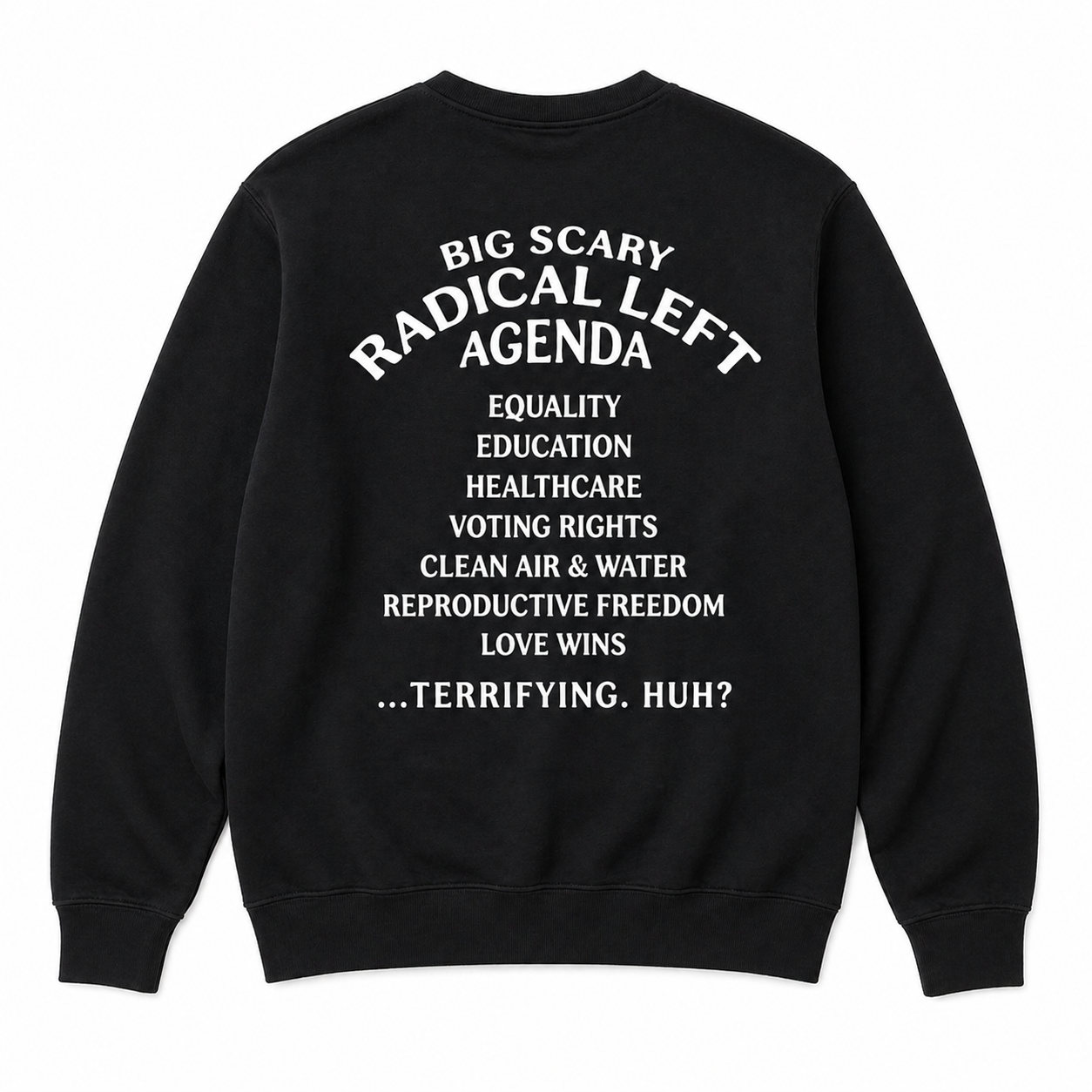 Big Scary Radical Left Agenda T-shirt, Unisex Graphic Tees/Sweatshirt/Hoodie