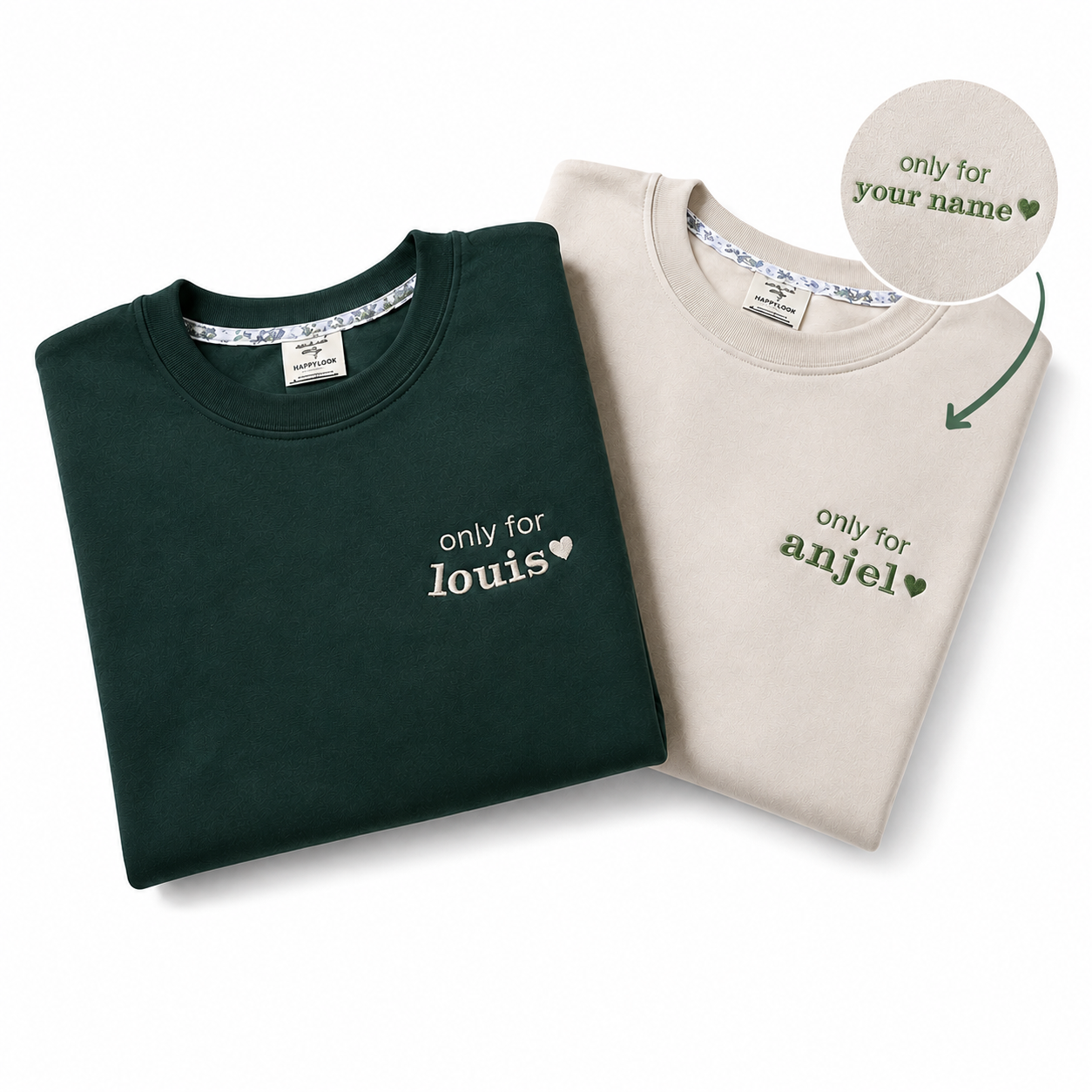 Custom Embroidered Name Sweatshirt | A Gift Made Only for Them