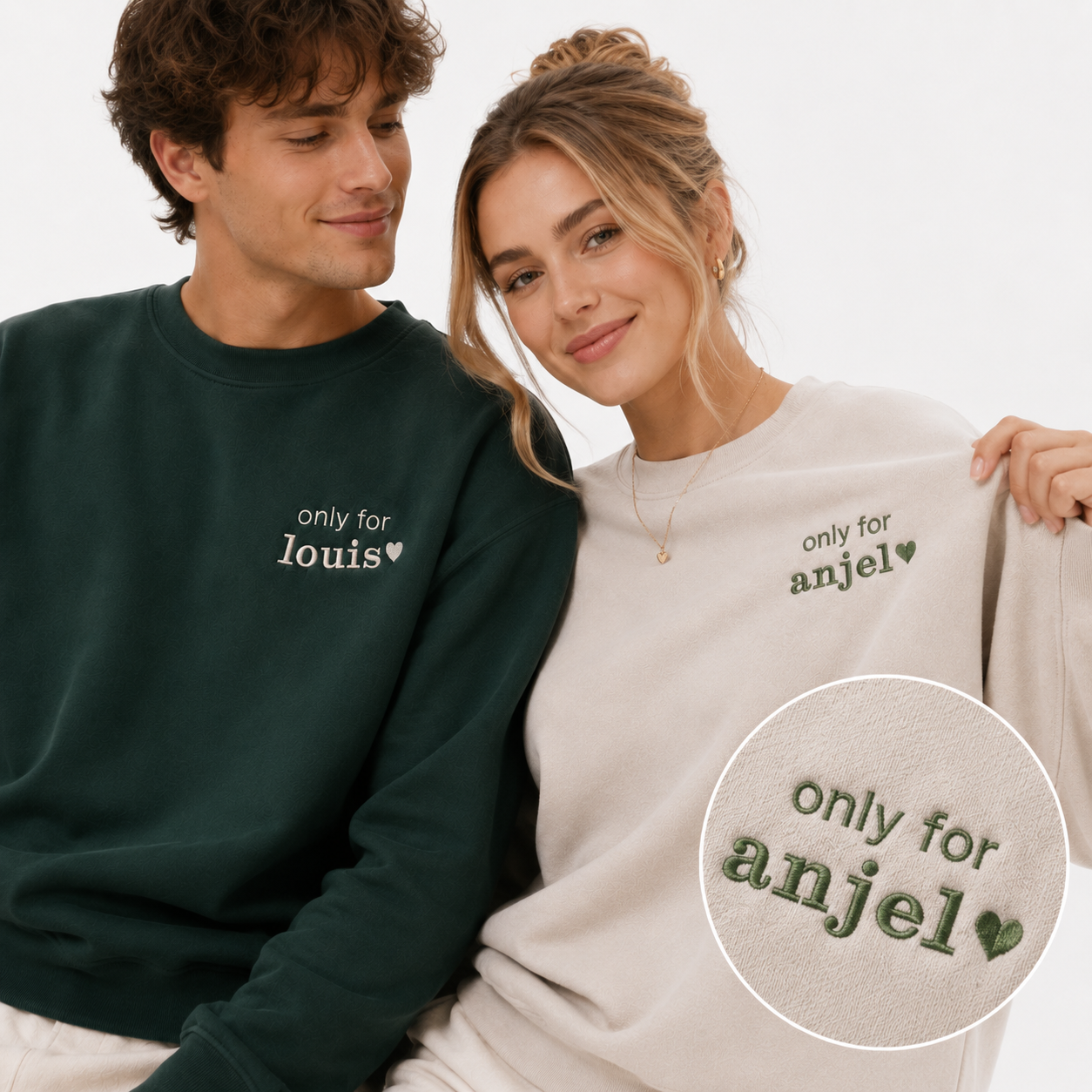 Custom Embroidered Name Sweatshirt | A Gift Made Only for Them