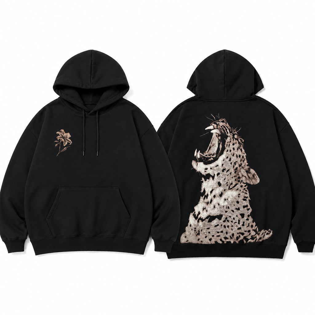 Personalized Flower & Portrait Hoodie – Custom Pet, Couple or Memorial Back Design T-shirt/Sweatshirt/Hoodie