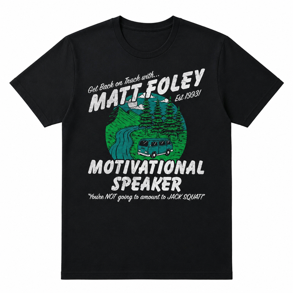 Funny Chris Farley T Shirts Hilarious Mens Tees Featuring Matt Foley Quotes and More Mens Funny T Shirts