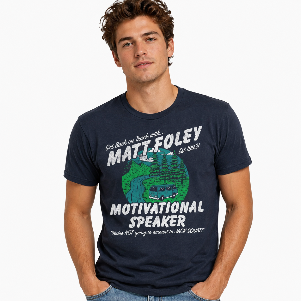 Funny Chris Farley T Shirts Hilarious Mens Tees Featuring Matt Foley Quotes and More Mens Funny T Shirts