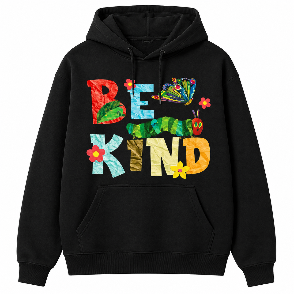 Crumpled Color Paper Cutout Collage Lettering T-shirt/Sweatshirt/Hoodie