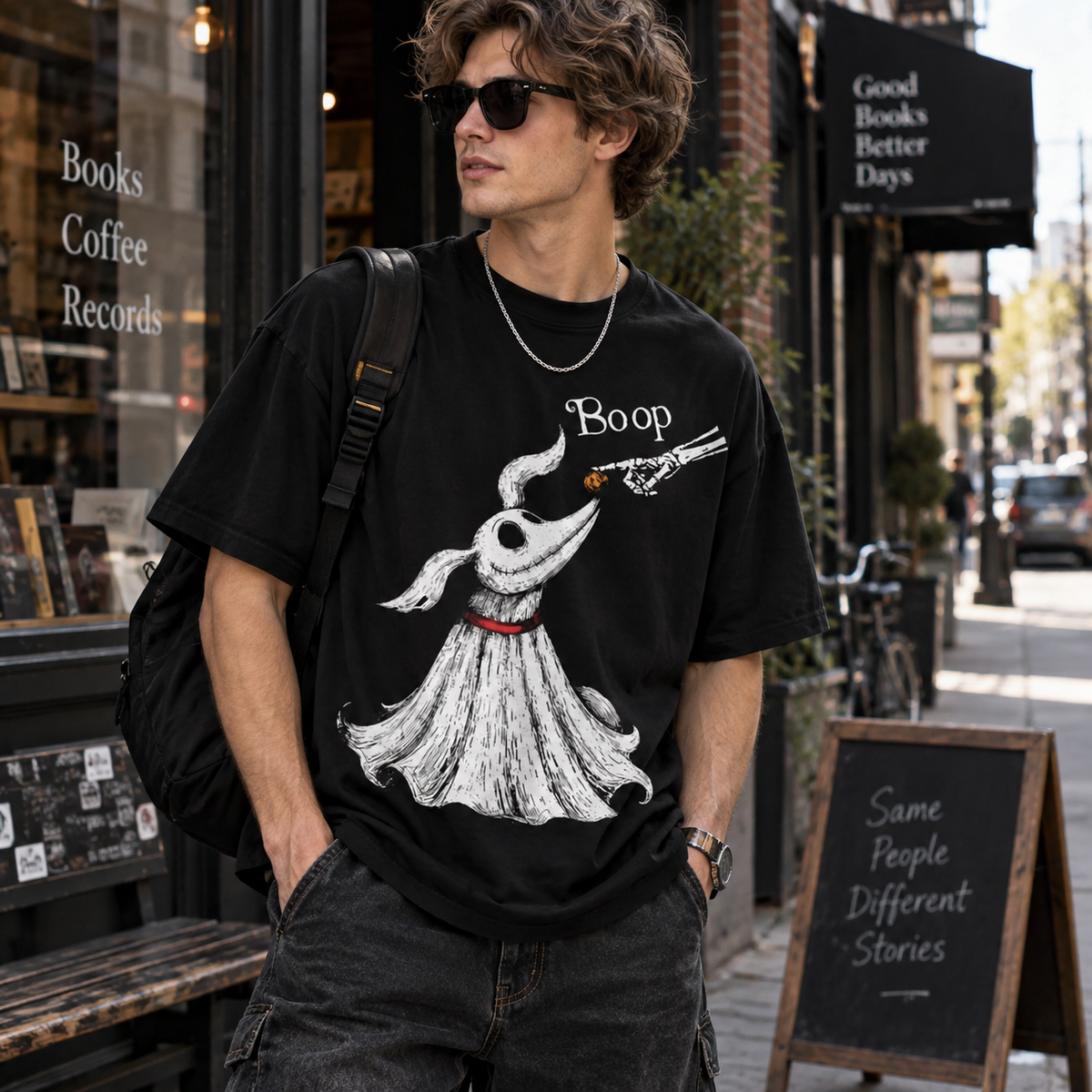 Zero Dog Boop Skeleton Hand Funny T-Shirt/Sweatshirt