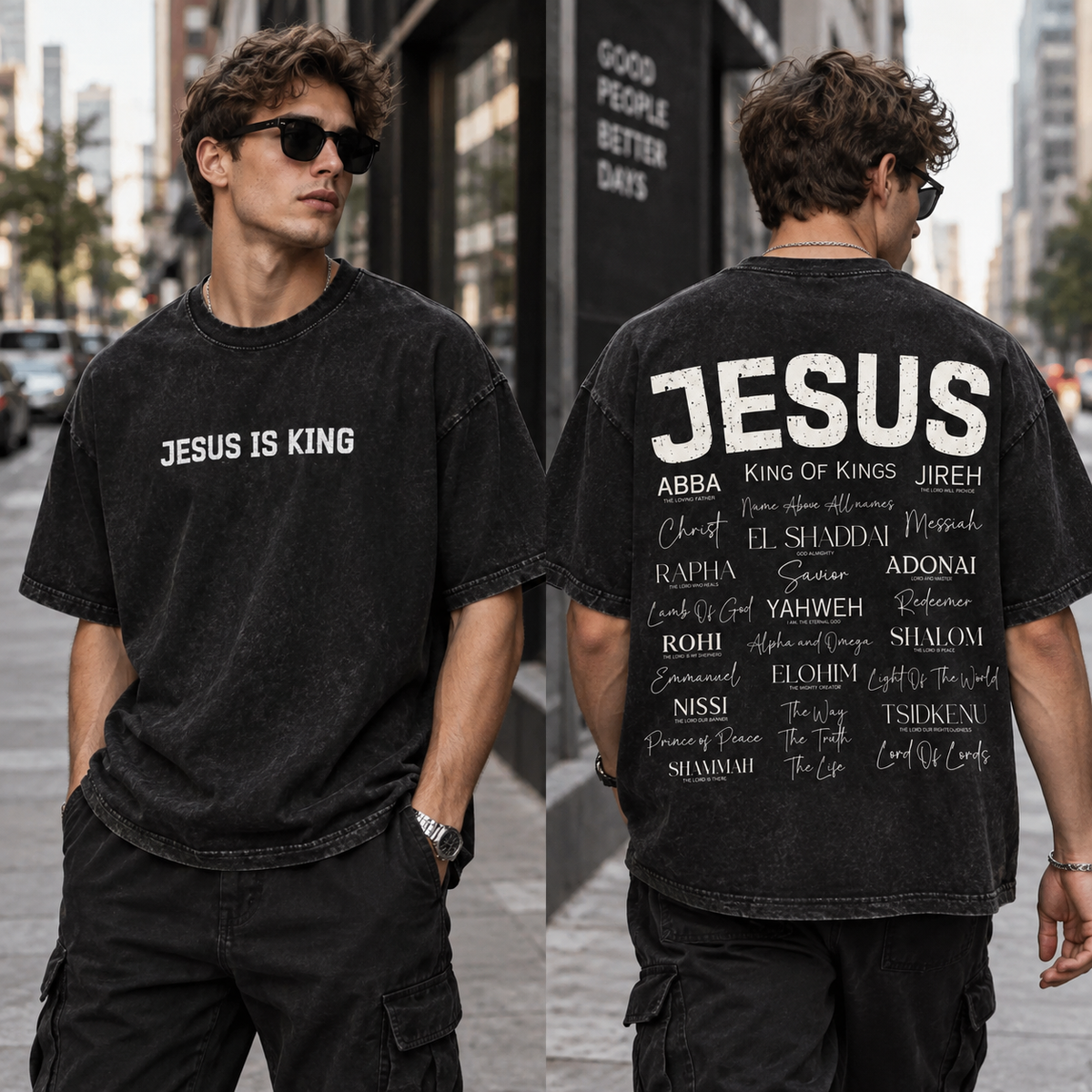 Jesus Is King Christian Graphic T Shirt