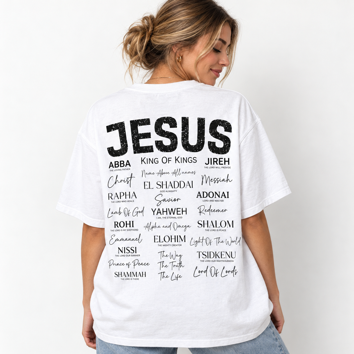 Jesus Is King Christian Graphic T Shirt