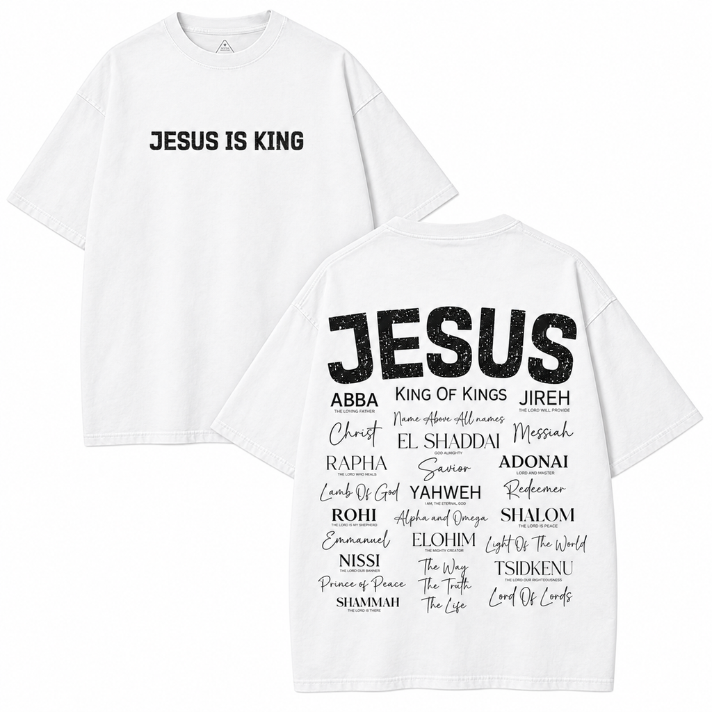 Jesus Is King Christian Graphic T Shirt