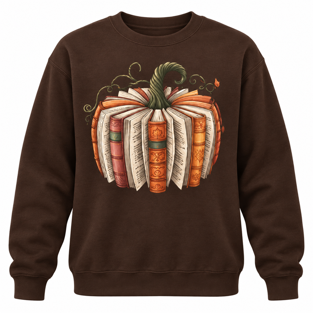 Fall Book Pumpkin Sweatshirt or T-Shirt, Halloween Book Lover Graphic
