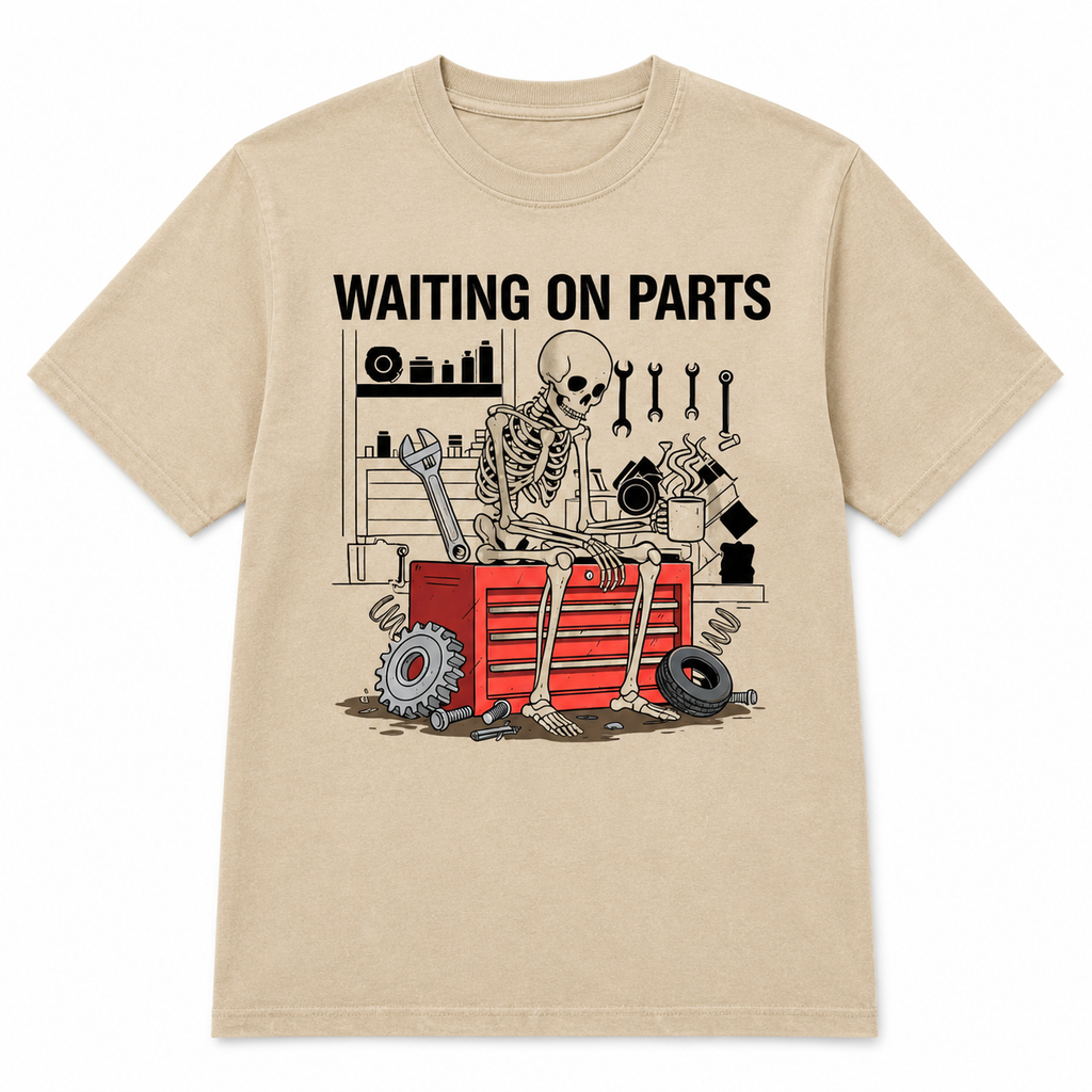 Humorous Skeleton Auto Mechanic T Shirt