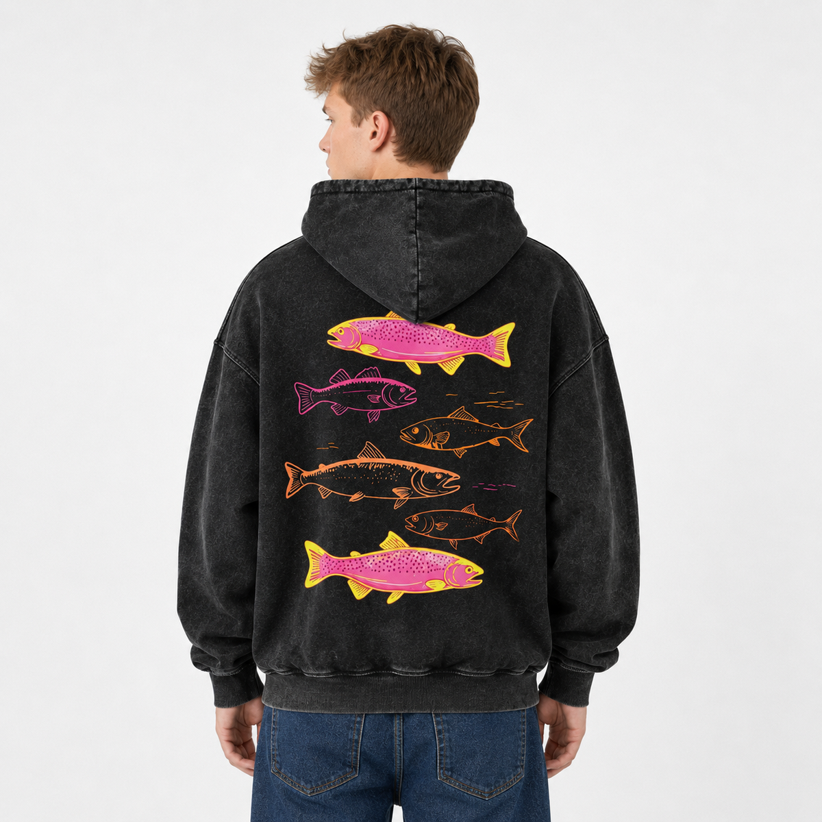 Holafish Heavyweight Cotton Hoodie Streetwear