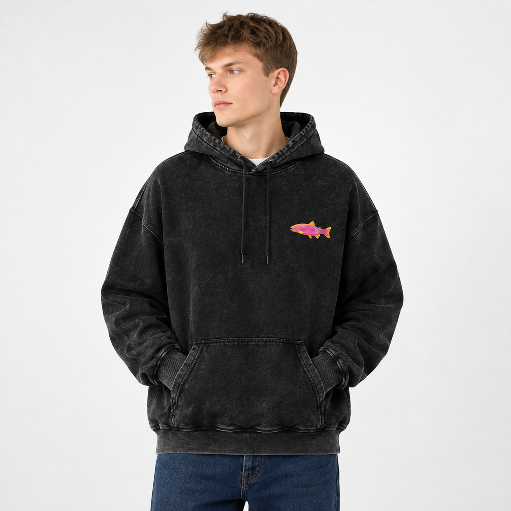 Holafish Heavyweight Cotton Hoodie Streetwear