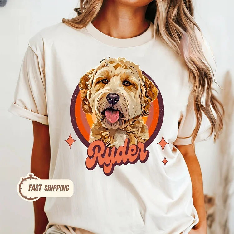 Pet Shirt Pet Photo + Name Custom Dog Portrait