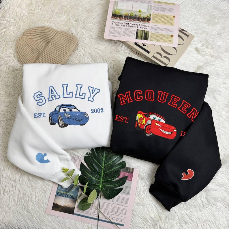 Artoon Cars Movie Embroidered Sweatshirt