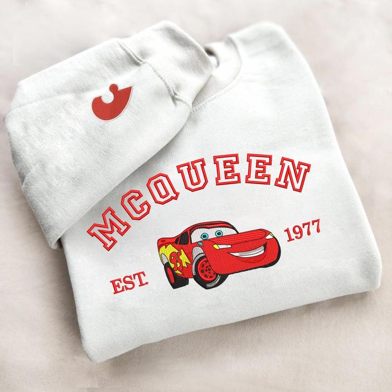 Artoon Cars Movie Embroidered Sweatshirt