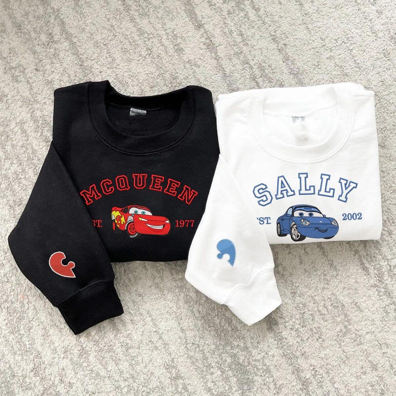 Artoon Cars Movie Embroidered Sweatshirt