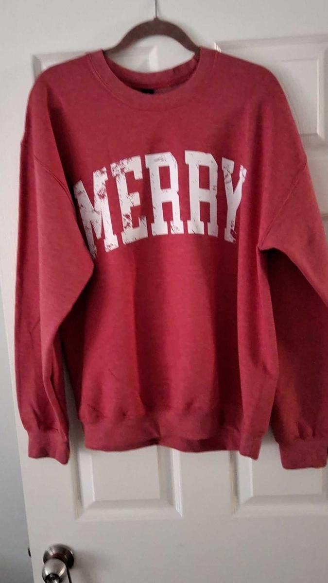Retro Merry Sweatshirt, Merry Christmas Sweatshirt