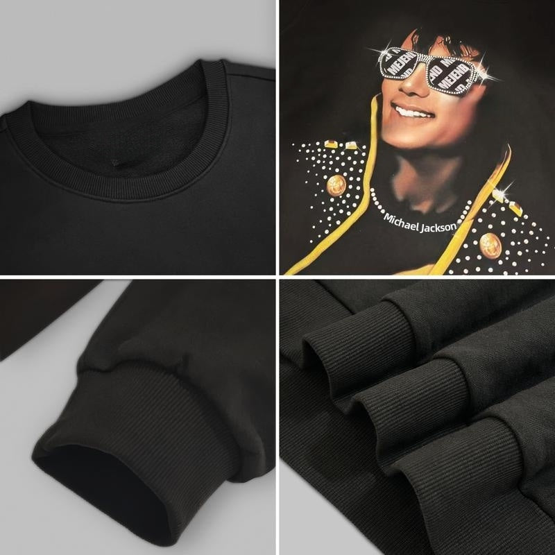 rhinestone Graphic Tees MeJend Sweatshirt Crewneck Menswear