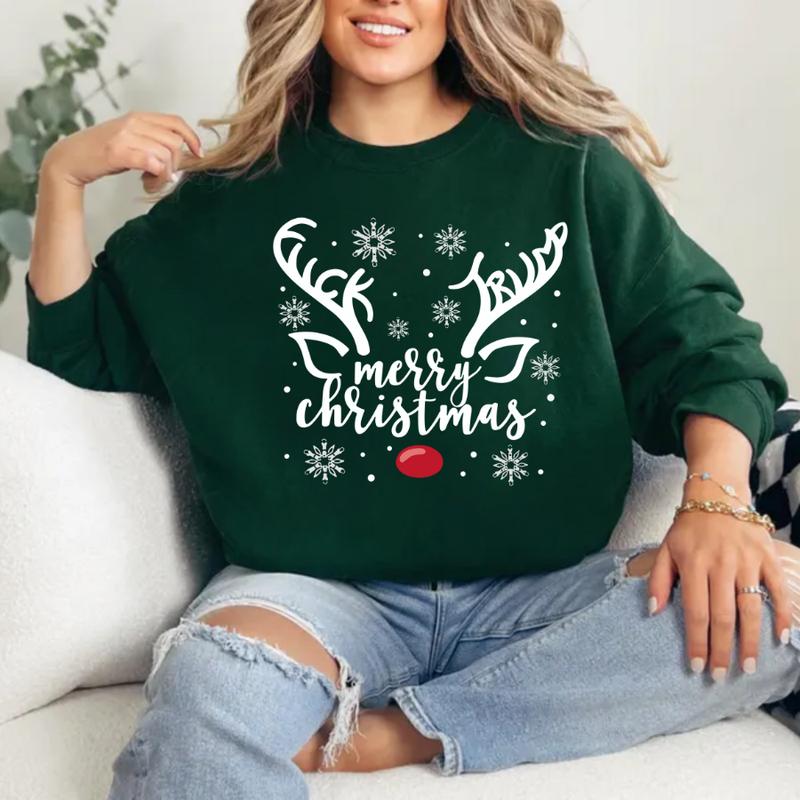 Subtle Anti Trump Christmas Raindeer Shirt Funny FDT Shirt Protest Maga Hidden Message Anti Trump Cotton Fabric Basic Fit Crew Neckline Comfy Year Round Comfort