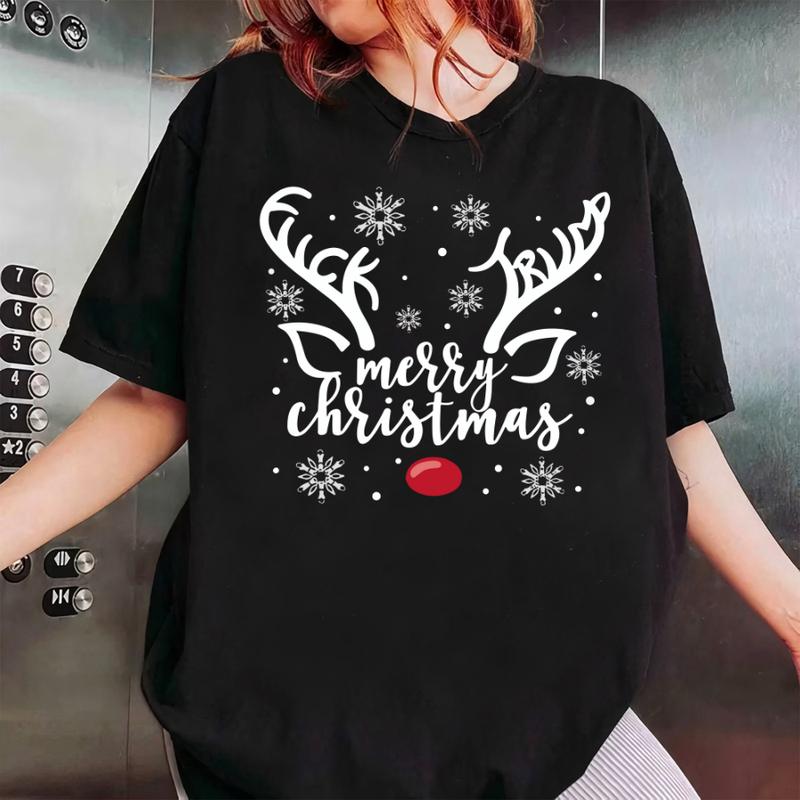 Subtle Anti Trump Christmas Raindeer Shirt Funny FDT Shirt Protest Maga Hidden Message Anti Trump Cotton Fabric Basic Fit Crew Neckline Comfy Year Round Comfort