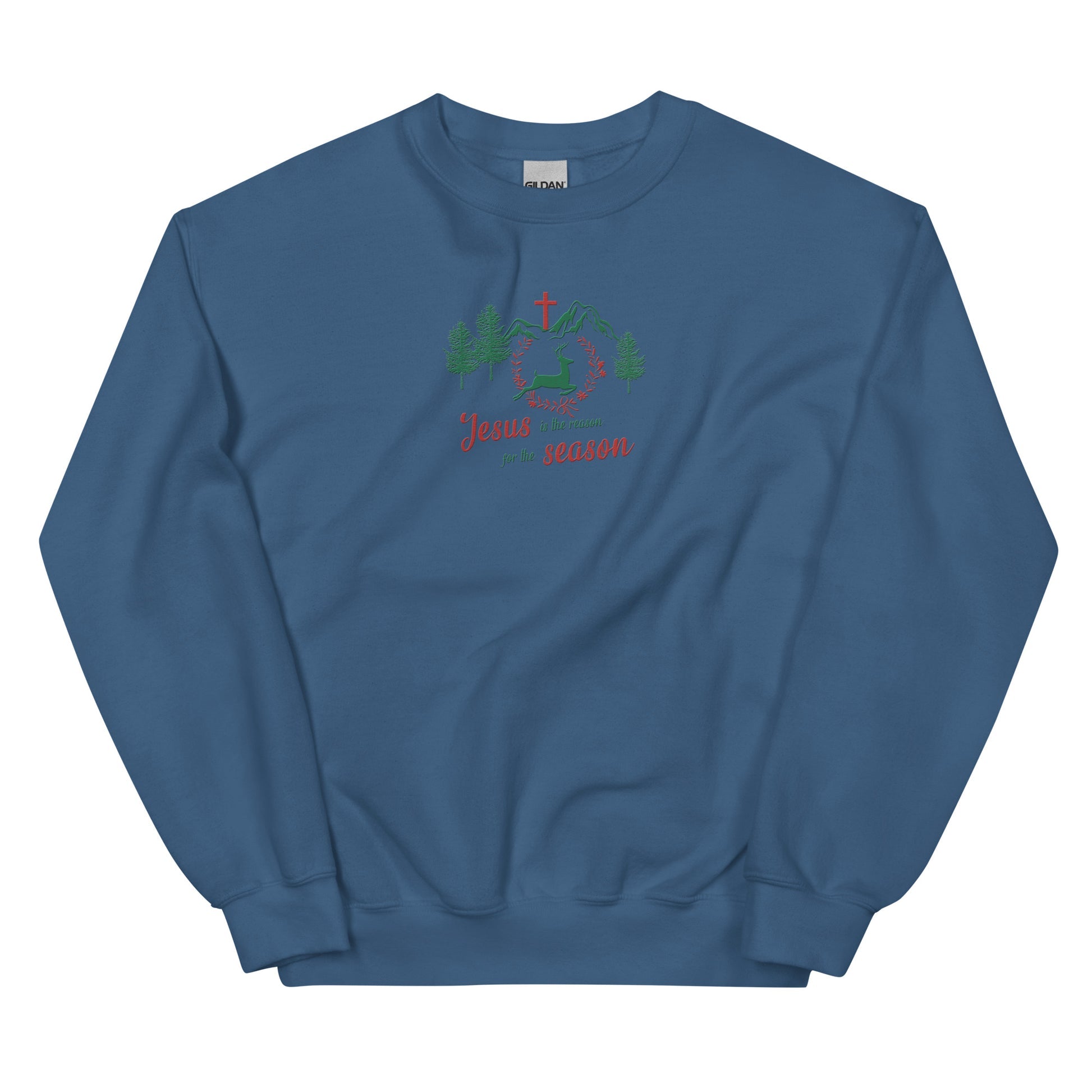 JESUS IS THE REASON FOR THE SEASON Sweatshirt/Hoodie  (embroidered)