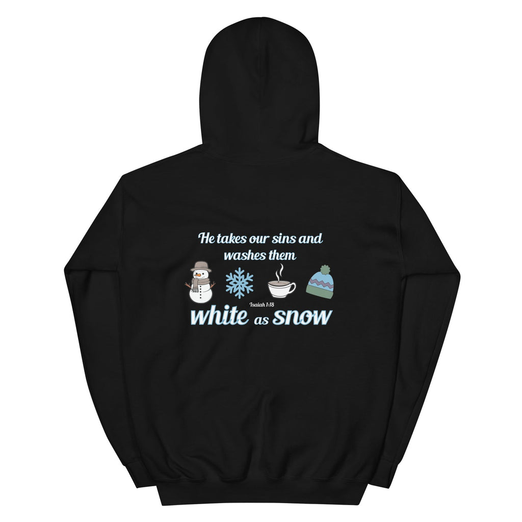WHITE AS SNOW HOODIE (front embroidery)