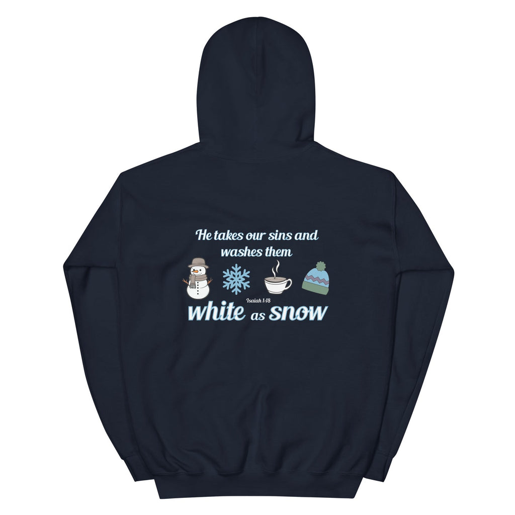 WHITE AS SNOW HOODIE (front embroidery)