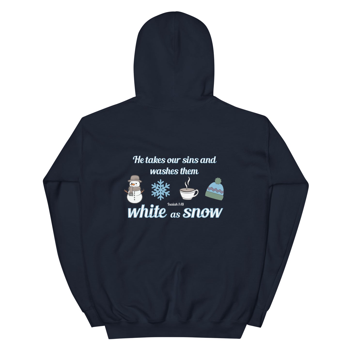 WHITE AS SNOW HOODIE (front embroidery)