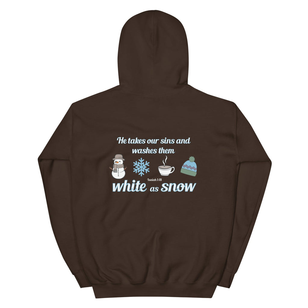 WHITE AS SNOW HOODIE (front embroidery)