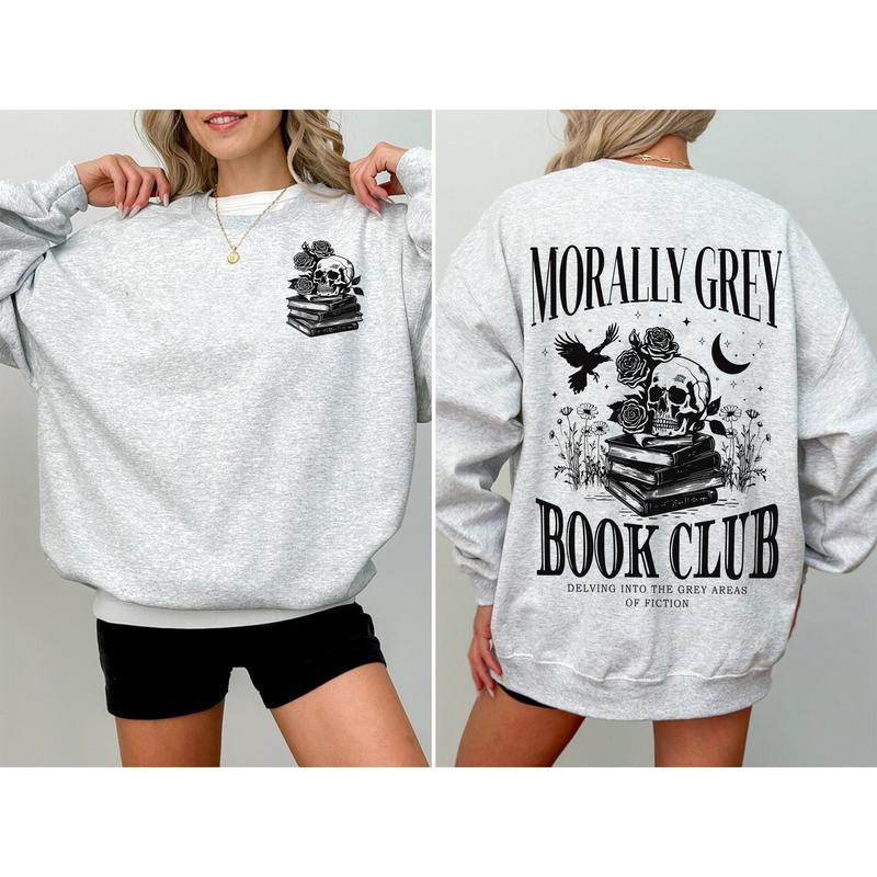 Morally Grey Book Club Sweatshirt, Dark Romance Hoodie