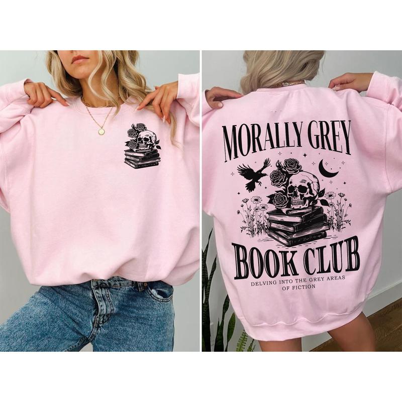 Morally Grey Book Club Sweatshirt, Dark Romance Hoodie